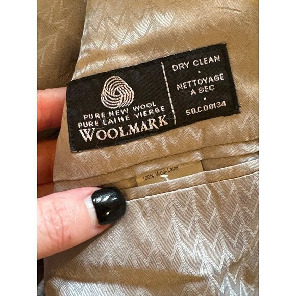 Michael Michael Kors Suit Men 38 Regular Gray Striped Wool Single Breasted - Picture 13 of 15